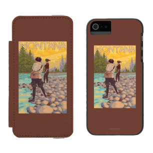 Coque-portefeuille iPhone 5 Incipio Watson™ Les femmes pilotent la pêche - Montana