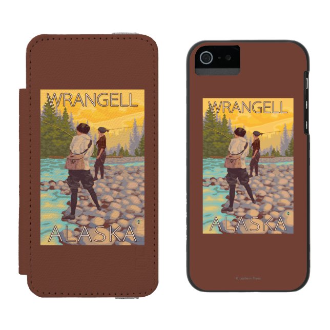 Coque Portefeuille Incipio Pour iPhone Les femmes pilotent la pêche - Wrangell, Alaska (Côté par côté)