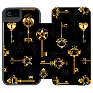 Coque-portefeuille iPhone 5 Incipio Watson™ Les Patters de Seamless avec Golden Keys