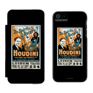 Coque-portefeuille iPhone 5 Incipio Watson™ Les spiritueux retournent-ils ? Houdini dit que le