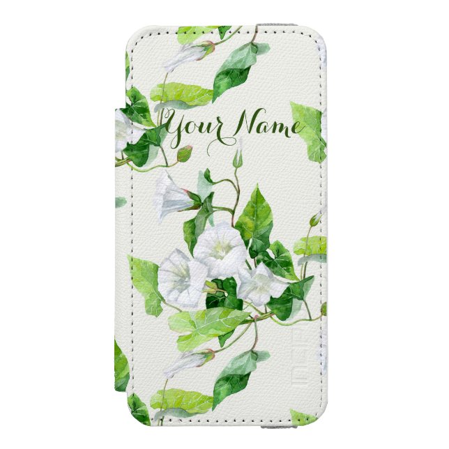 Coque Portefeuille Incipio Pour iPhone Liseron fleur blanche   (Folio Devant)