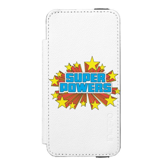 Coque Portefeuille Incipio Pour iPhone Logo Super Powers™ bleu (Folio Devant)