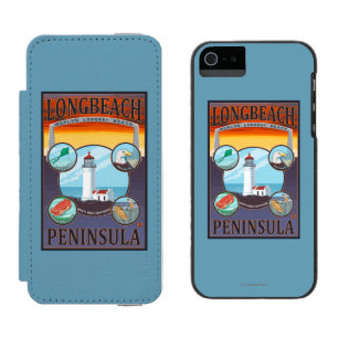 Coque-portefeuille iPhone 5 Incipio Watson™ Long Beach, WashingtonTravel