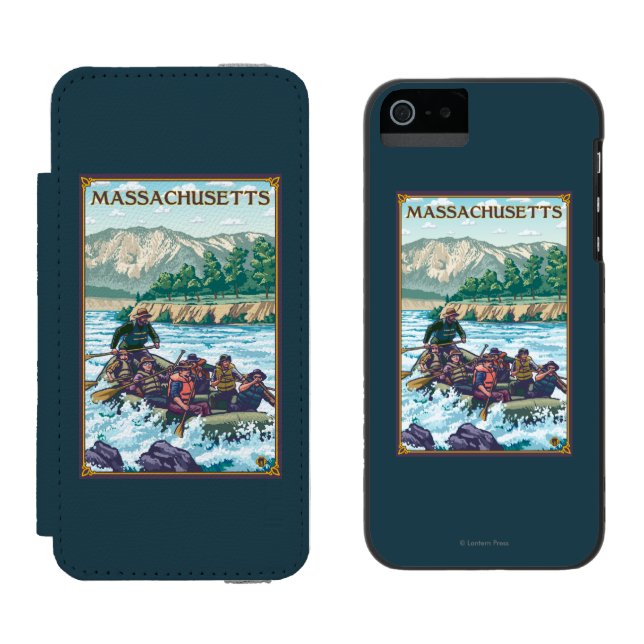Coque Portefeuille Incipio Pour iPhone MassachusettsRiver transportant la scène par (Côté par côté)