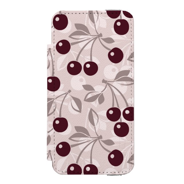 Coque Portefeuille Incipio Pour iPhone Modelez avec les cerises 2 (Folio Devant)