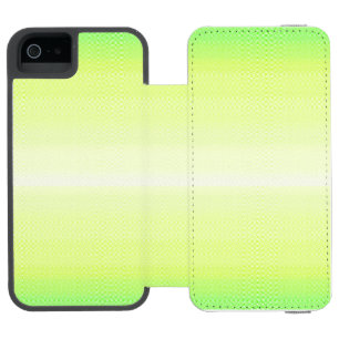 Coque-portefeuille iPhone 5 Incipio Watson™ Moderne Simple Pastel Vert bleu coloré Gradient