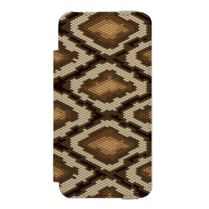 Coque-portefeuille iPhone 5 Incipio Watson™ Motif 2 de peau de serpent de python