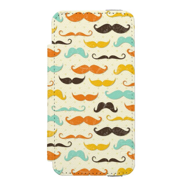 Coque Portefeuille Incipio Pour iPhone Motif 3 de moustache (Folio Devant)