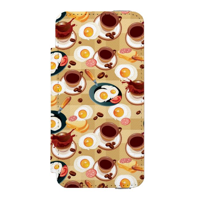 Coque Portefeuille Incipio Pour iPhone Motif 3 de petit déjeuner (Folio Devant)