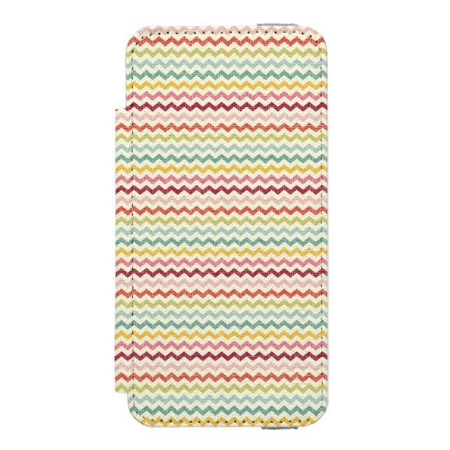 Coque Portefeuille Incipio Pour iPhone Motif 4 de Chevron (Folio Devant)