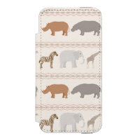 Motif africain 1 d'animaux