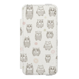 Coque-portefeuille iPhone 5 Incipio Watson™ Motif avec des hiboux