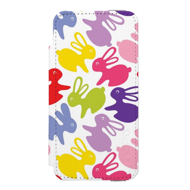 Coque Portefeuille Incipio Pour iPhone motif avec des lapins de Pâques (Folio Devant)