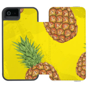Coque-portefeuille iPhone 5 Incipio Watson™ Motif d'ananas à l'aquarelle 3