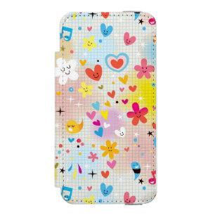 Coque-portefeuille iPhone 5 Incipio Watson™ motif de bande dessinée d'amusement
