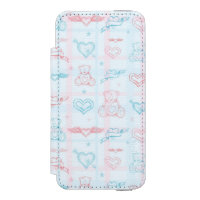 motif de bébé avec l'ours de nounours