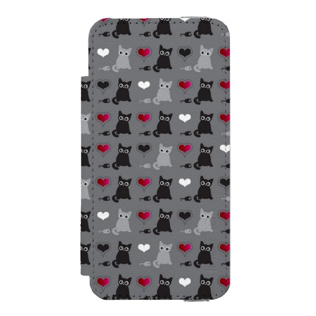 Coque Portefeuille Incipio Pour iPhone motif de chaton et de souris (Folio Devant)