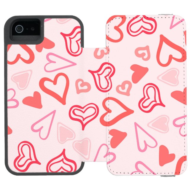 Coque Portefeuille Incipio Pour iPhone Motif de coeur 23 (Folio Ouvert)