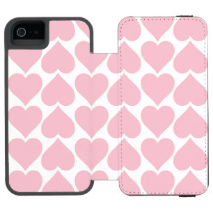 Coque-portefeuille iPhone 5 Incipio Watson™ Motif de cœurs roses, romantique, amour