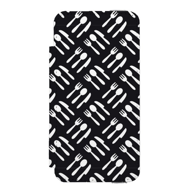 Coque Portefeuille Incipio Pour iPhone Motif de couteau de cuillère de fourchette (Folio Devant)