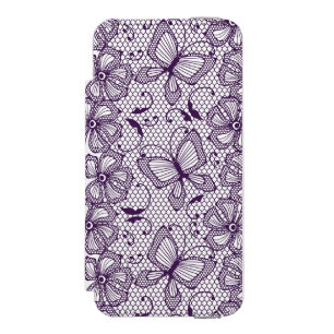 Coque-portefeuille iPhone 5 Incipio Watson™ Motif de dentelle avec des papillons