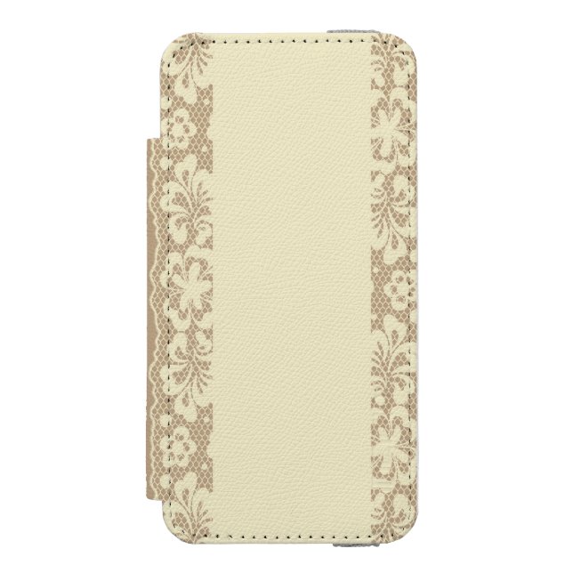 Coque Portefeuille Incipio Pour iPhone Motif de dentelle, cru 7 de fleur (Folio Devant)