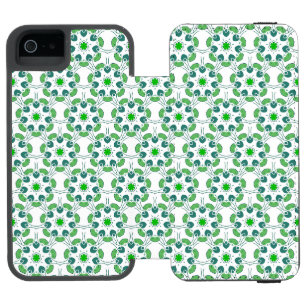 Coque-portefeuille iPhone 5 Incipio Watson™ Motif de feuille, motif de feuilles, feuilles vert