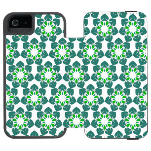 Coque-portefeuille iPhone 5 Incipio Watson™ Motif de feuille, motif de feuilles, feuilles vert