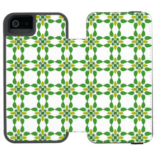 Coque-portefeuille iPhone 5 Incipio Watson™ Motif de feuille, motif de feuilles, feuilles vert