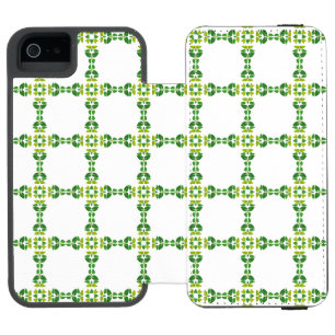 Coque-portefeuille iPhone 5 Incipio Watson™ Motif de feuille, motif de feuilles, feuilles vert