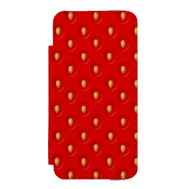 Coque Portefeuille Incipio Pour iPhone Motif de fraise (Folio Devant)