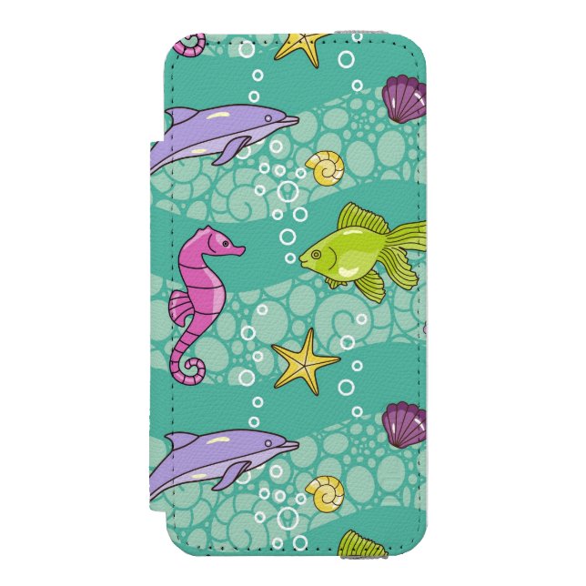 Coque Portefeuille Incipio Pour iPhone Motif de mer d'été (Folio Devant)