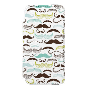 Coque-portefeuille iPhone 5 Incipio Watson™ Motif de moustache, rétro style 2