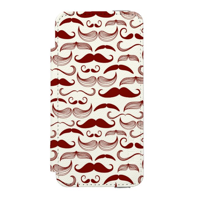 Coque Portefeuille Incipio Pour iPhone Motif de moustache, rétro style 3 (Folio Devant)