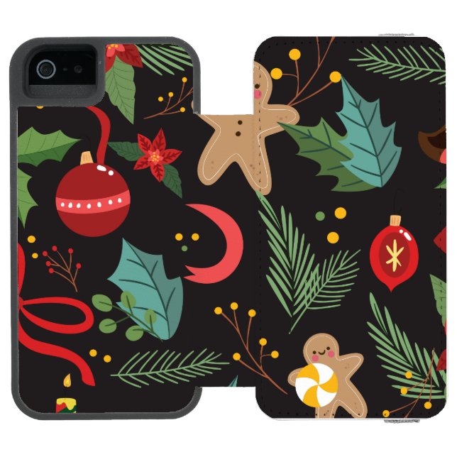 Coque Portefeuille Incipio Pour iPhone Motif de Noël 3 (Folio Ouvert)