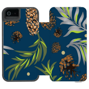 Coque-portefeuille iPhone 5 Incipio Watson™ Motif de Noël, Neige de Pin 9