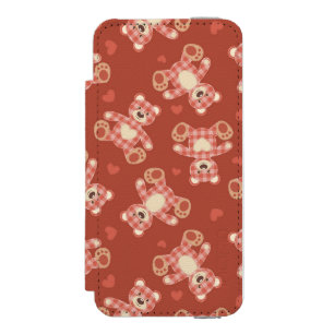 Coque-portefeuille iPhone 5 Incipio Watson™ motif de patchwork d'ours