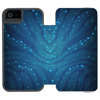 Coque-portefeuille iPhone 5 Incipio Watson™ Motif de peau d'alien bleu bioluminescent - Avatar