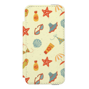 Coque-portefeuille iPhone 5 Incipio Watson™ Motif de plage d'été