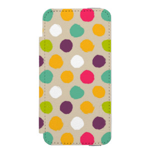 Coque-portefeuille iPhone 5 Incipio Watson™ Motif de point tiré par la main de polka