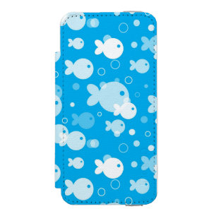 Coque-portefeuille iPhone 5 Incipio Watson™ motif de poissons