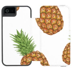 Coque-portefeuille iPhone 5 Incipio Watson™ Motif de pomme de pin à l'aquarelle 1