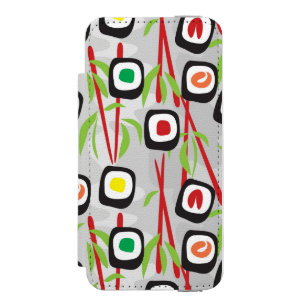 Coque-portefeuille iPhone 5 Incipio Watson™ Motif de sushi