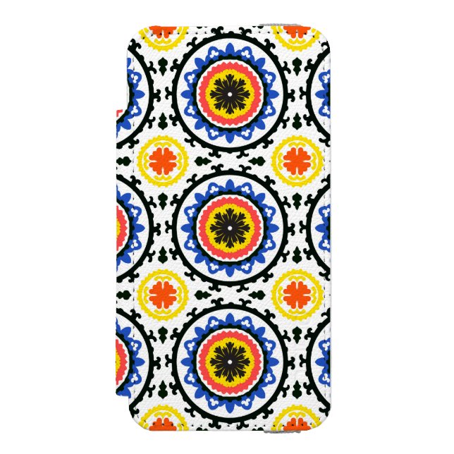 Coque Portefeuille Incipio Pour iPhone Motif de Suzani (Folio Devant)
