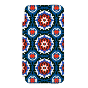 Coque-portefeuille iPhone 5 Incipio Watson™ Motif de Suzani avec l'ornement audacieux