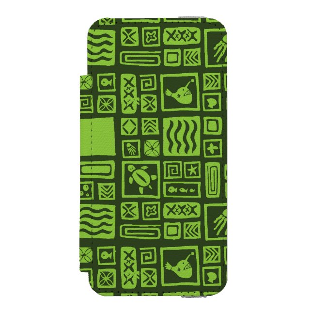 Coque Portefeuille Incipio Pour iPhone Motif de Tiki (Folio Devant)