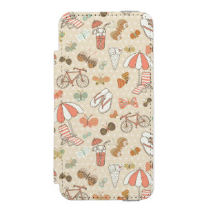 Coque-portefeuille iPhone 5 Incipio Watson™ Motif de vacances d'été