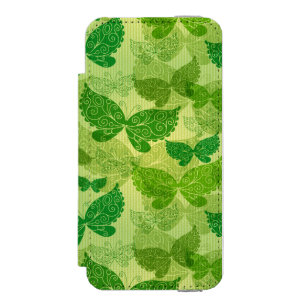 Coque-portefeuille iPhone 5 Incipio Watson™ Motif de vert de ressort