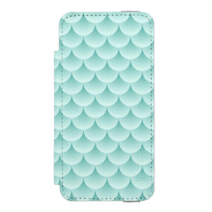 Coque-portefeuille iPhone 5 Incipio Watson™ Motif d'échelles de poissons
