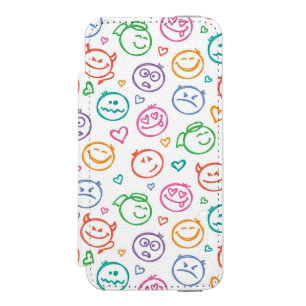 Coque-portefeuille iPhone 5 Incipio Watson™ motif des sourires